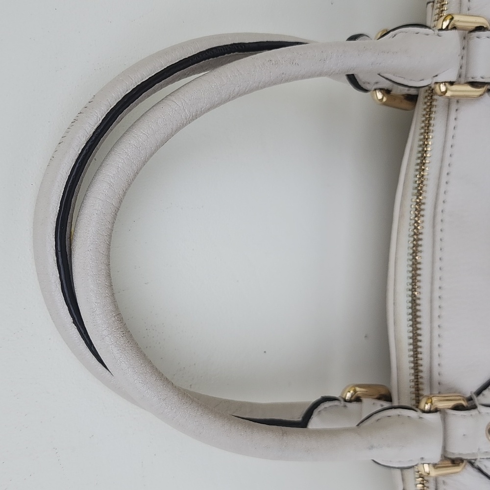 Michael Kors‎ Satchel Crossbody Bag Pebbled Ivory Leather Light Cream - Picture 4 of 15